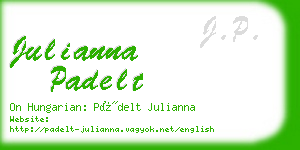 julianna padelt business card